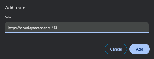 Manually Adding TytoCare URL to Notifications